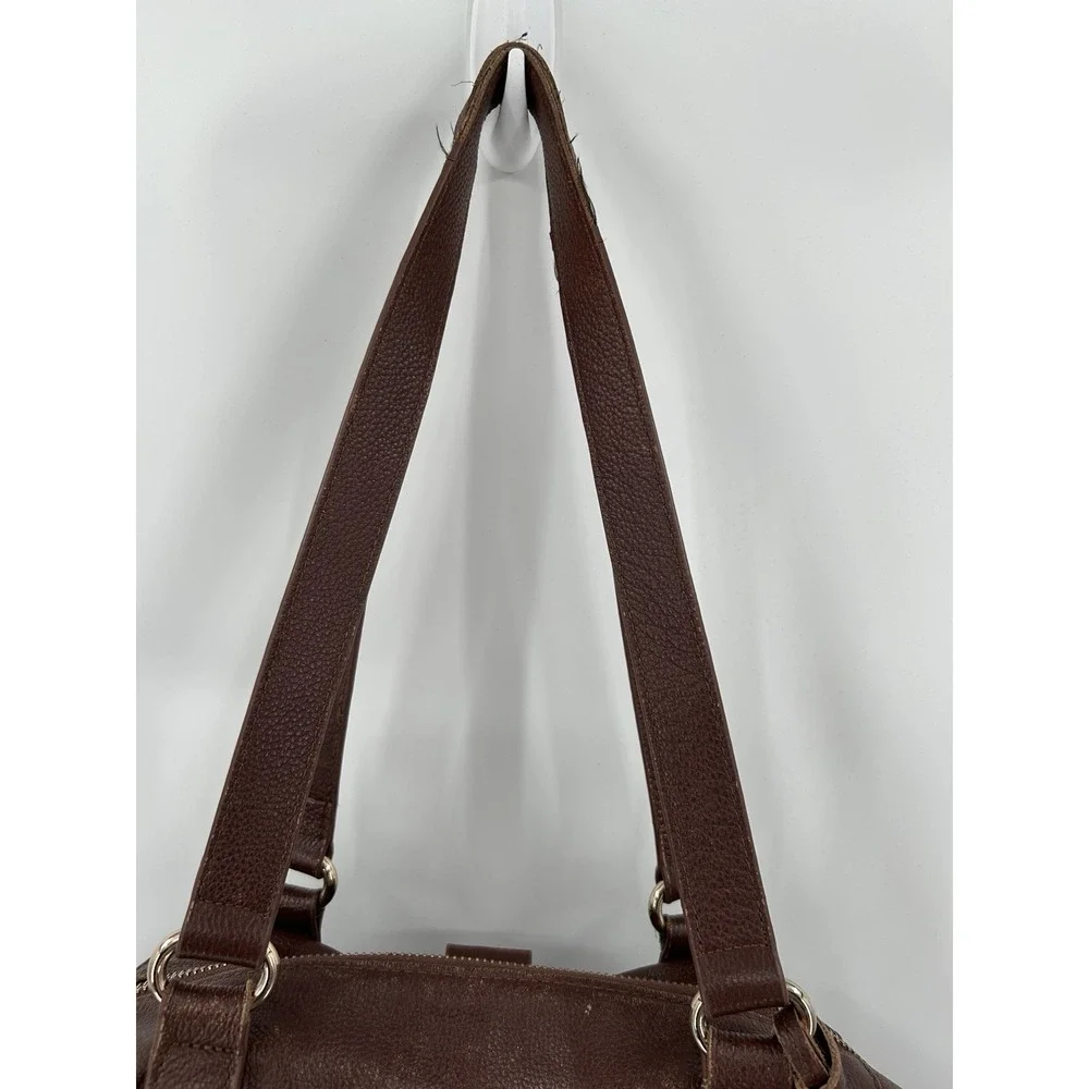 Lily Jade Shaylee Camel Leather Diaper Bag Convertible‎ Tote Backpack Insert Pad